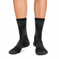 Calze sportive medie 35-38 in maglia nero e grigio antracite
