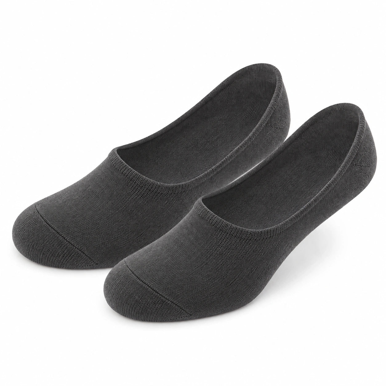 Calze basse 39-42 in tessuto a maglia grigio scuro per uso quotidiano - design invisibile