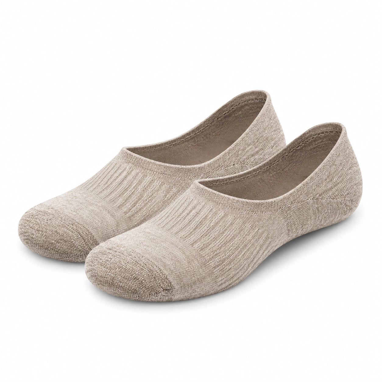 Calze salvapiede 35-38 in tessuto a maglia beige per uso quotidiano stile minimal