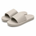 Ciabatte a fascia taglia 40/41 in materiale sintetico beige con suola antiscivolo